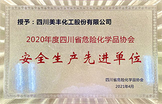 獲省?；穮f(xié)會“安全生產(chǎn)先進單位”稱號